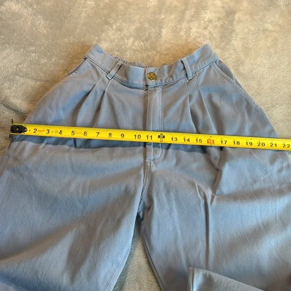 NWOT Big Bud Press Organic Cotton Twill Trousers Blue Size XS